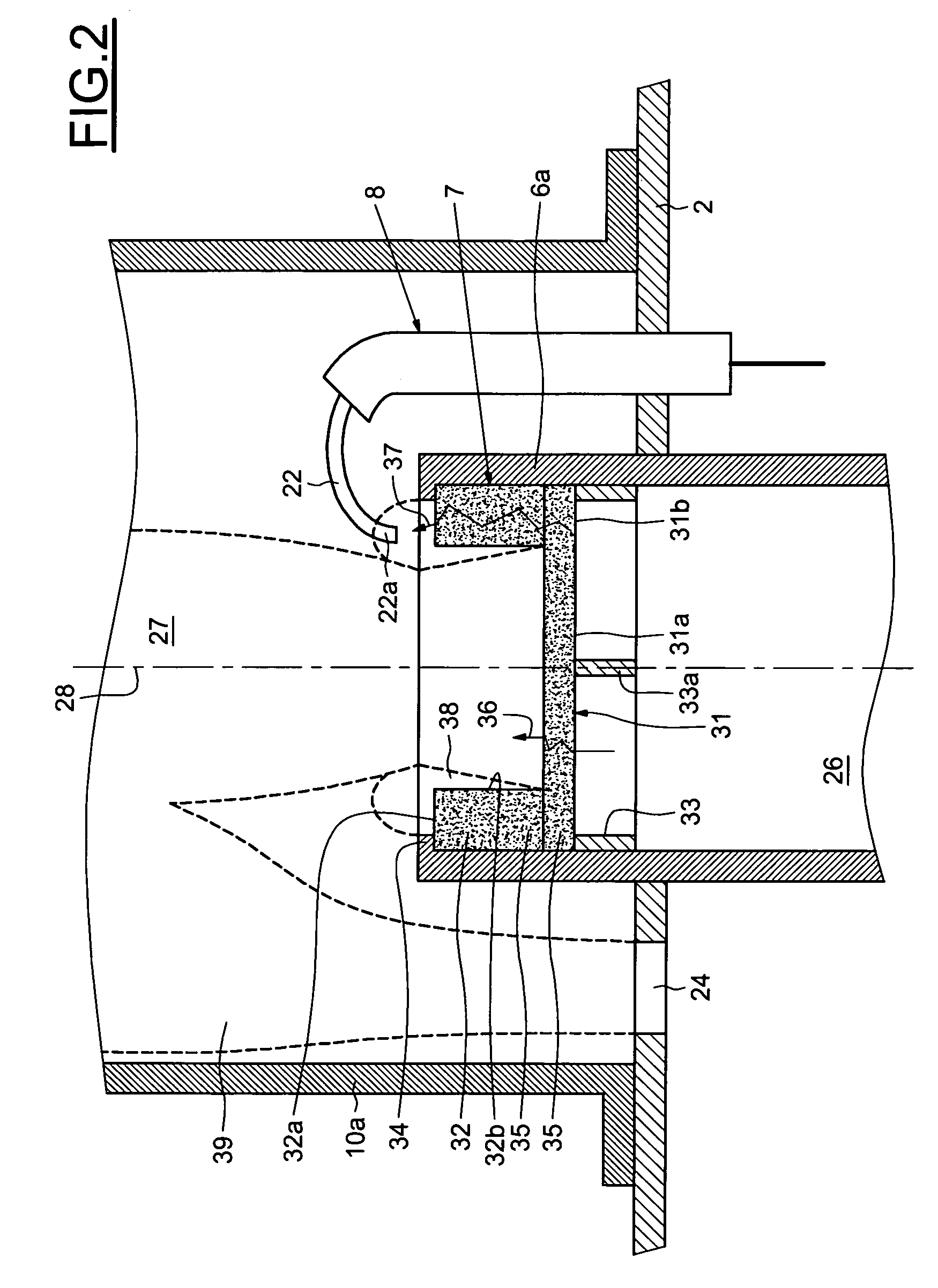 Gas burner for oven