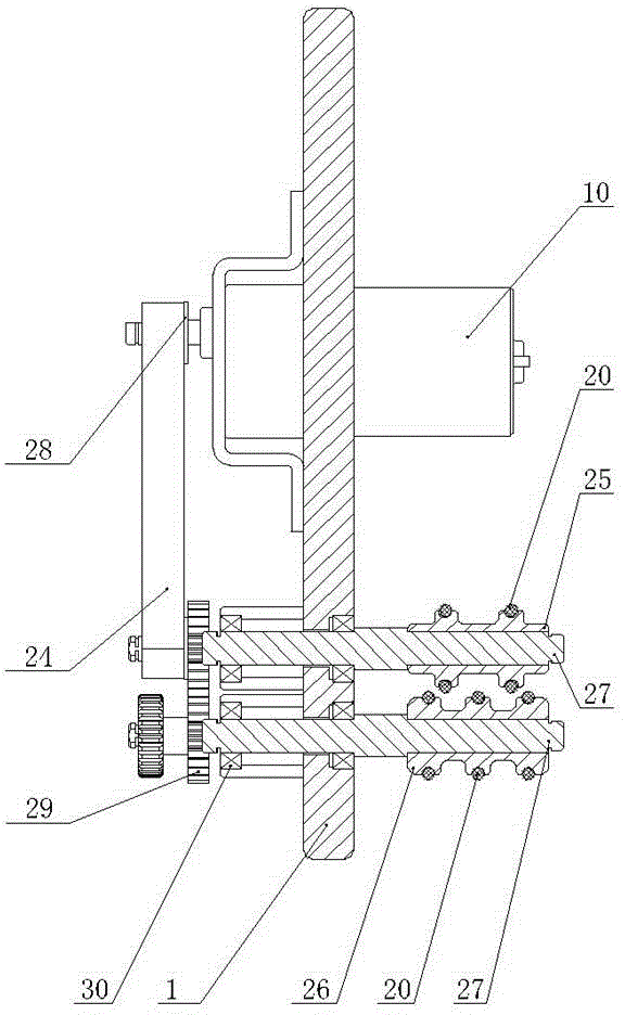 Card pulling delivery mechanism of card issuing device