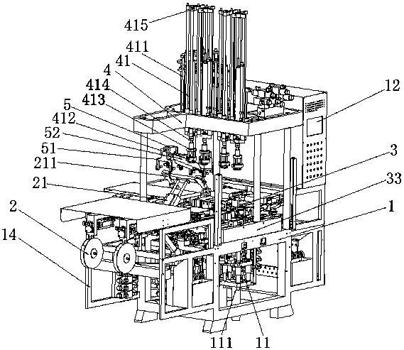 An automatic casting and picking equipment