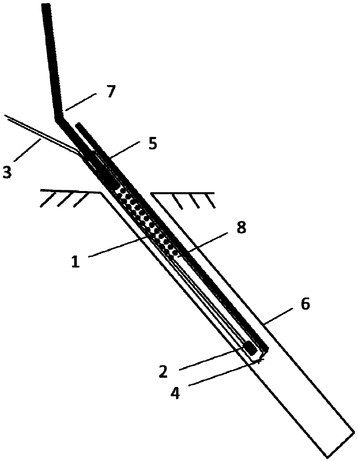 On-site mixed emulsion explosive decoupling charge method and side slope forming blasting method