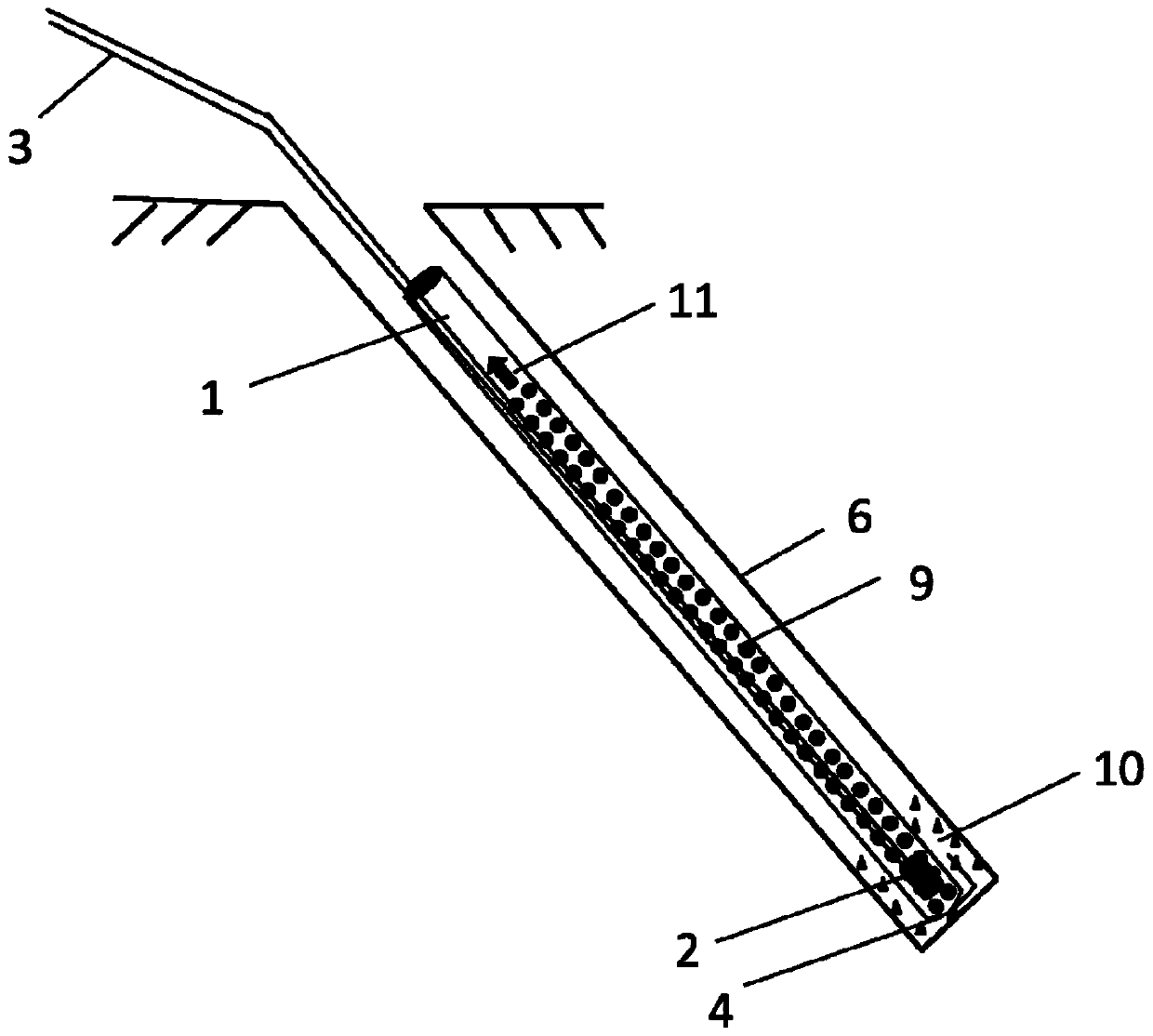 On-site mixed emulsion explosive decoupling charge method and side slope forming blasting method