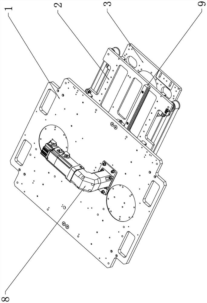 Bidirectional telescopic device of small rail car