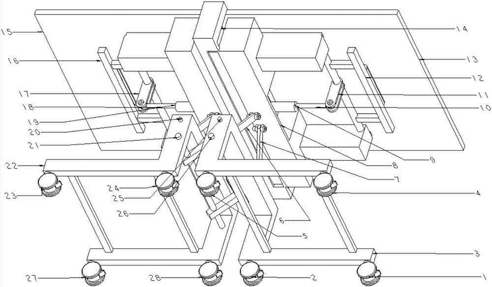 Full-automatic table tennis table device