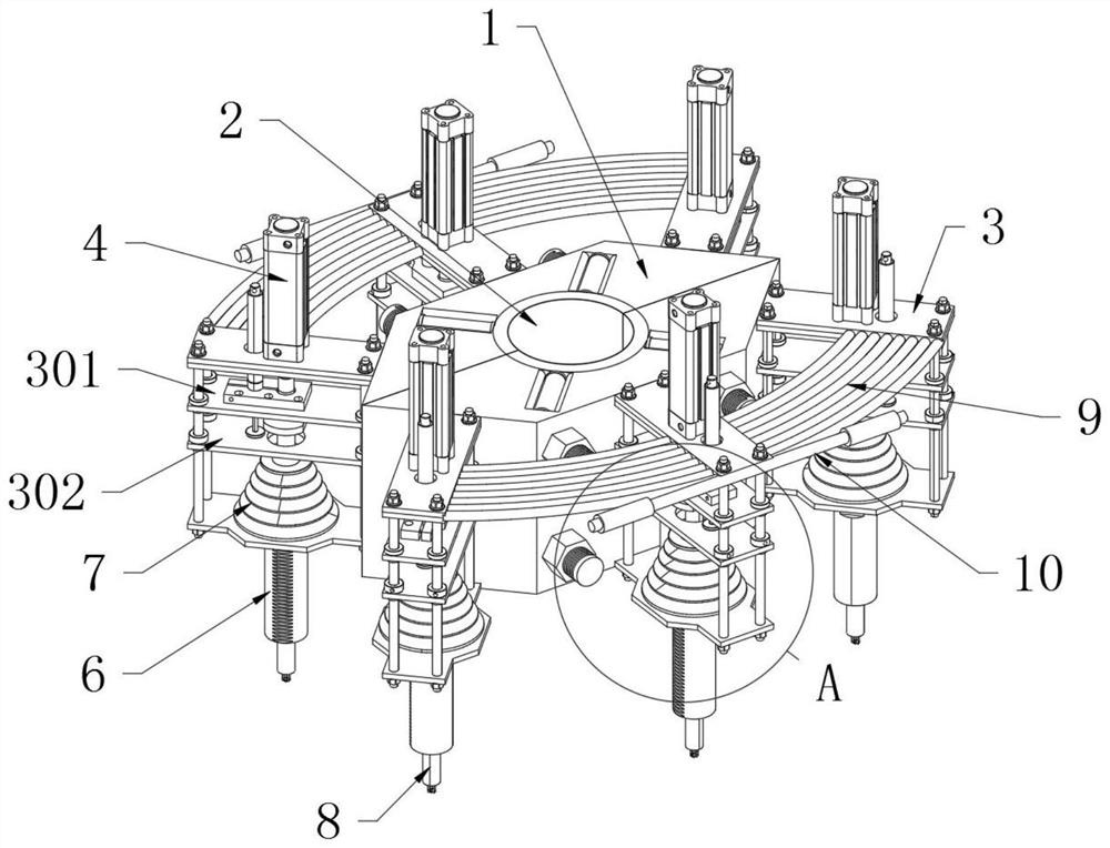 Anti-tilt device for underground coal mine drilling based on coal mine engineering