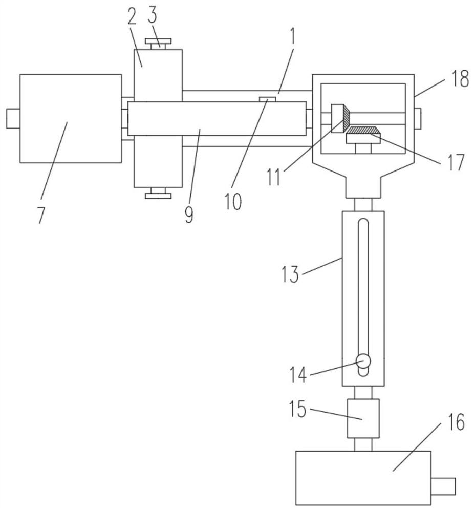 A modular transmission device for measuring the speed of the main shaft of a vacuum circuit breaker