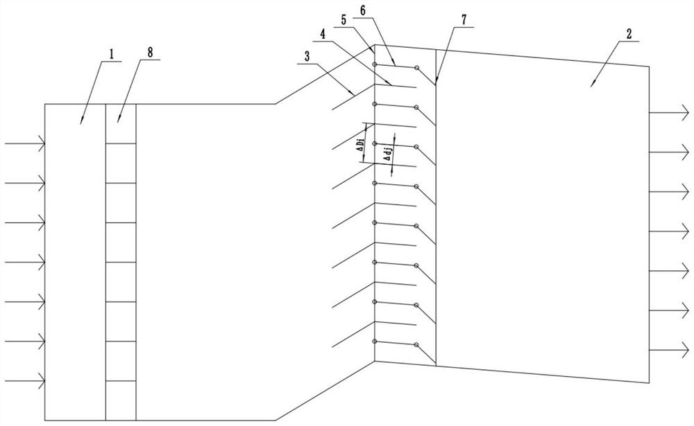 Adjustable flow guide device