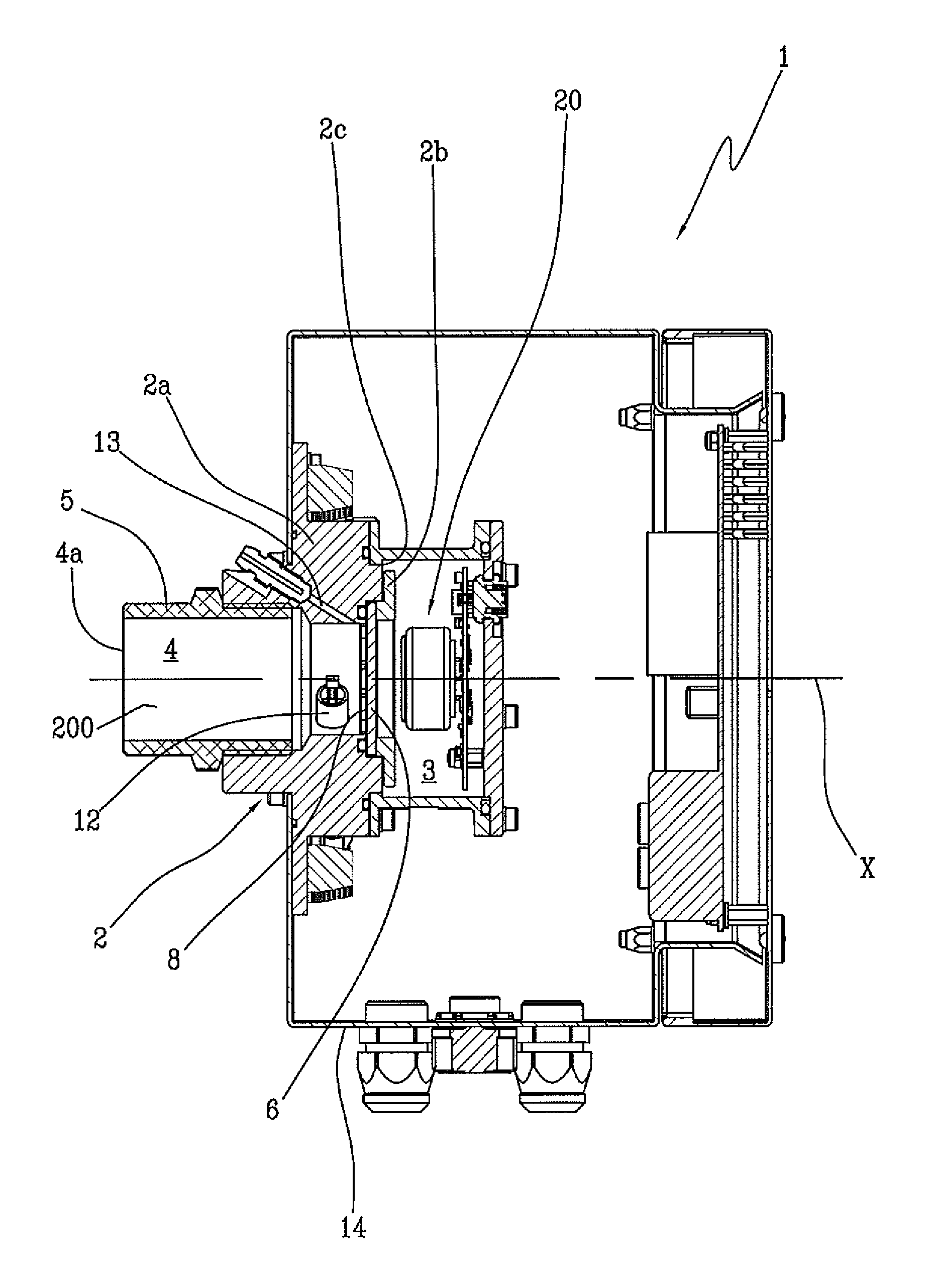 Device for measuring the concentration of a gas dissolved in an electrical insulation oil