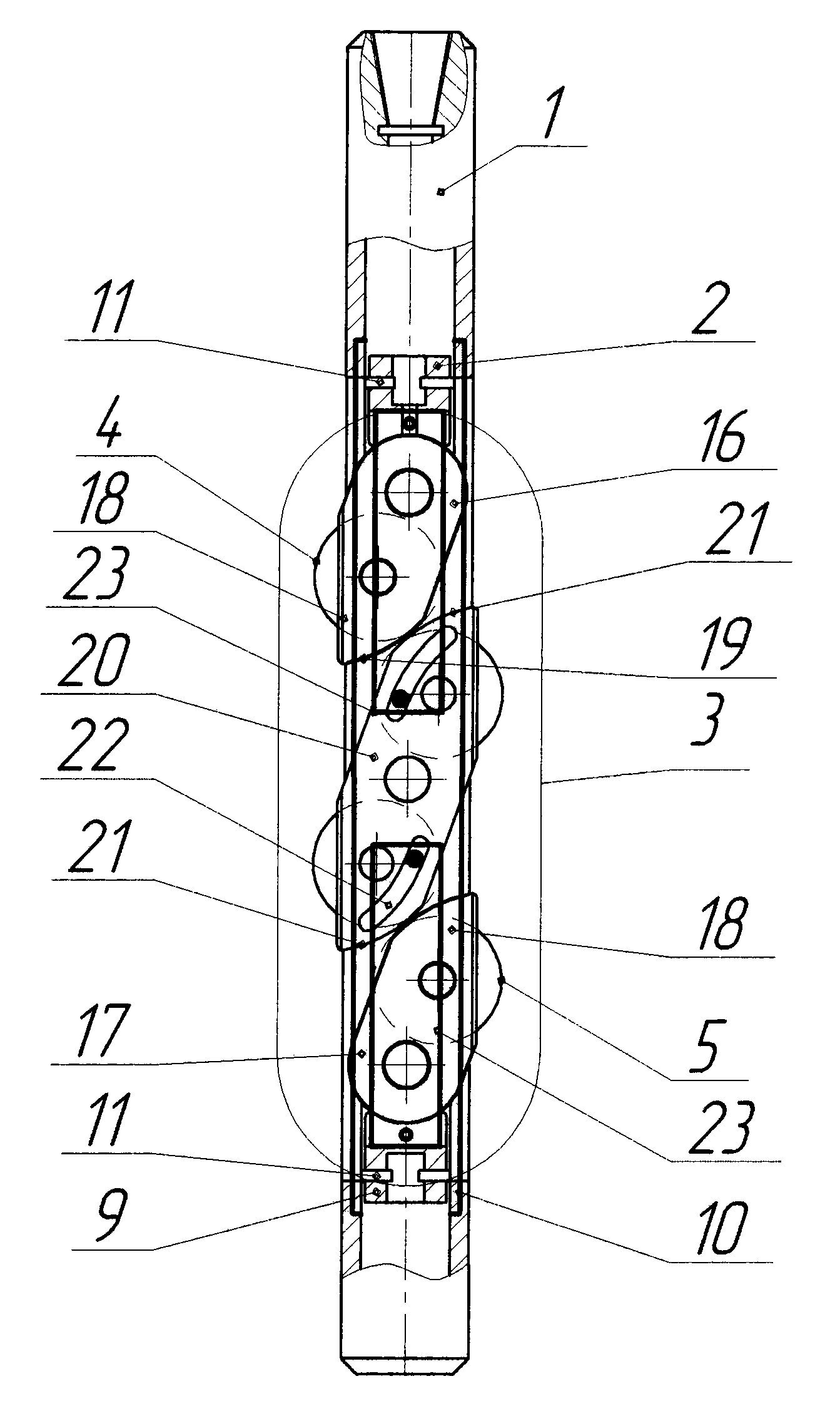 Cutting unit of a hydromecanical slot perforator