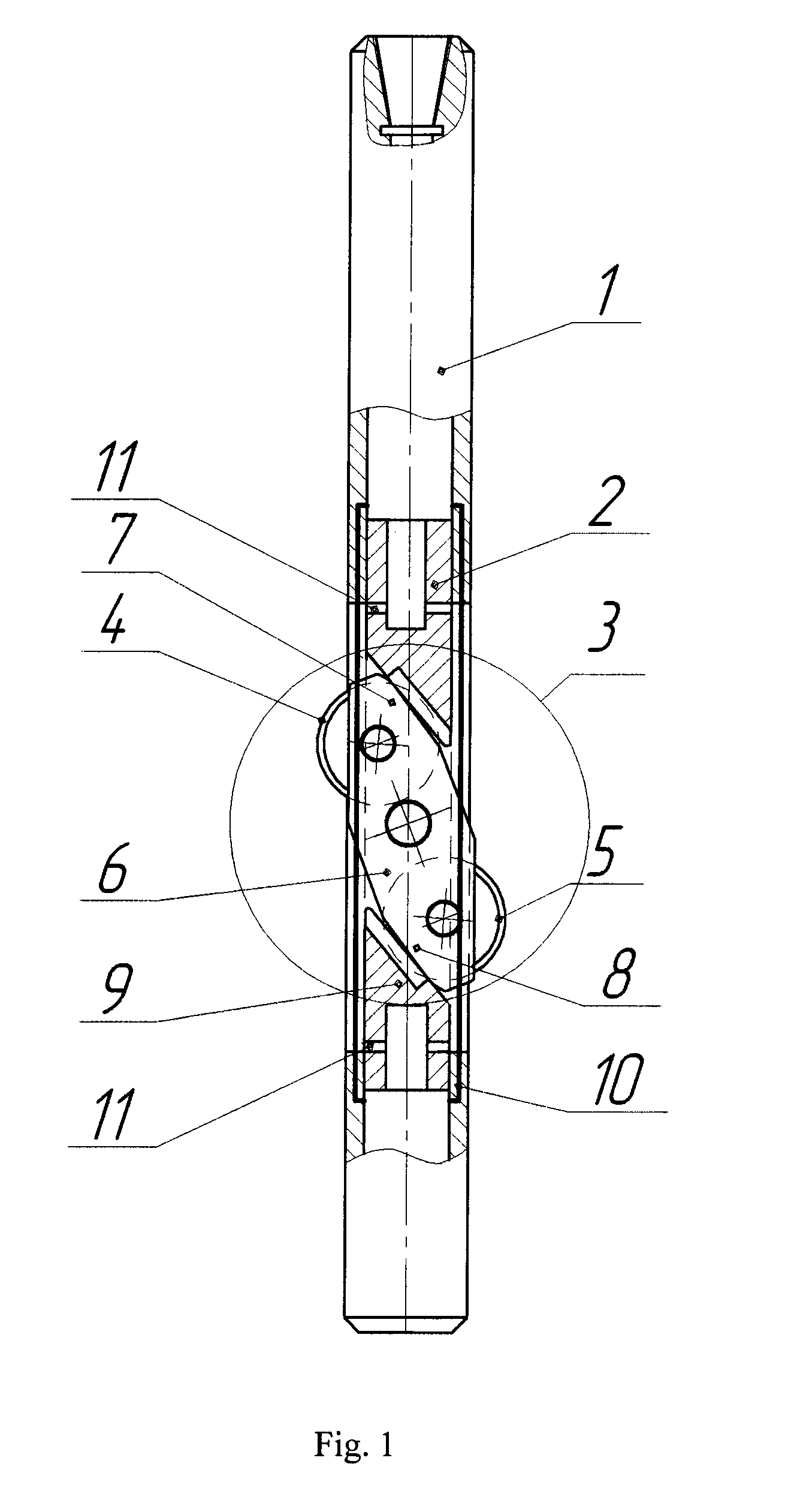 Cutting unit of a hydromecanical slot perforator