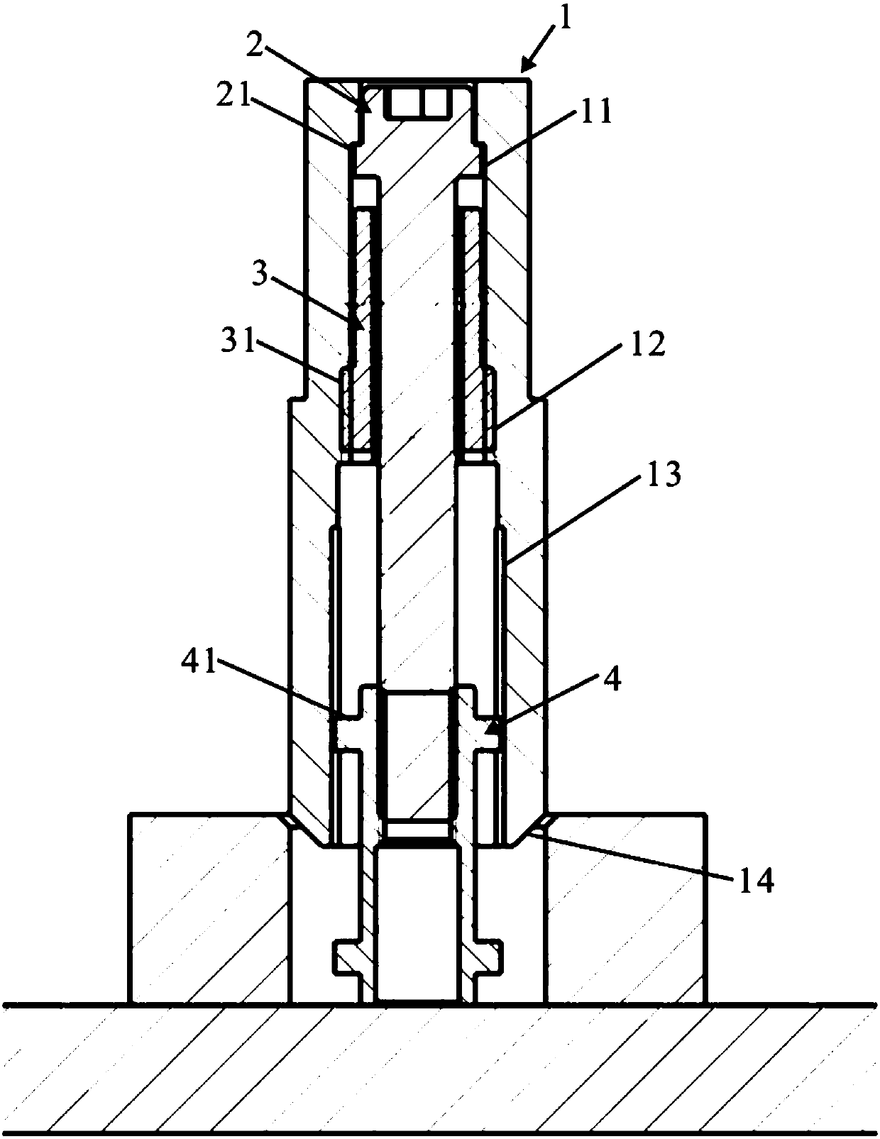 Self-ejection type positioning pin for sliding plate