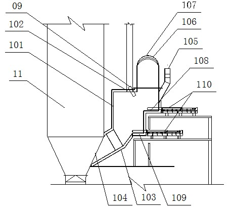 Incineration device for treating multi-variety and multi-phase wastes