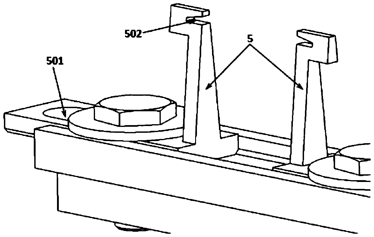 A tooling structure that can realize stable clamping of any axial-flow blade