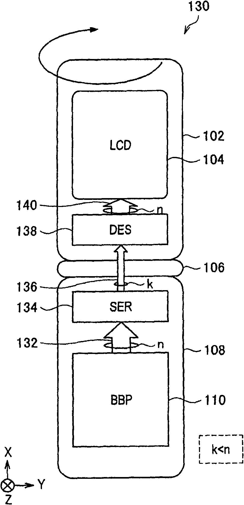 Information processing device and bidirectional transmission method