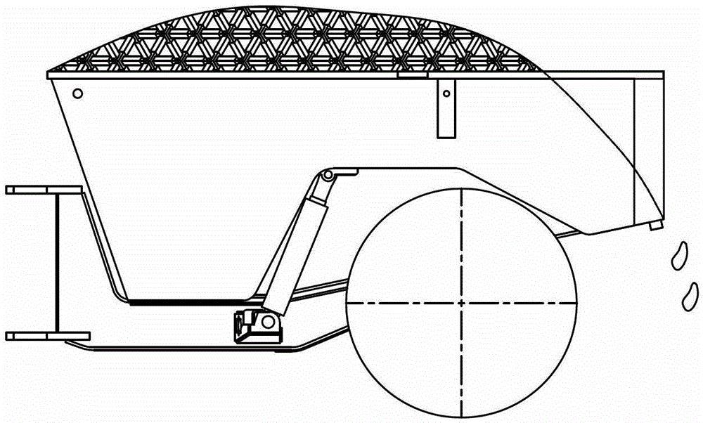 Hopper device for underground ore transfer cars