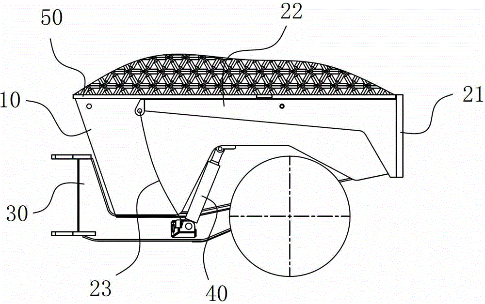 Hopper device for underground ore transfer cars