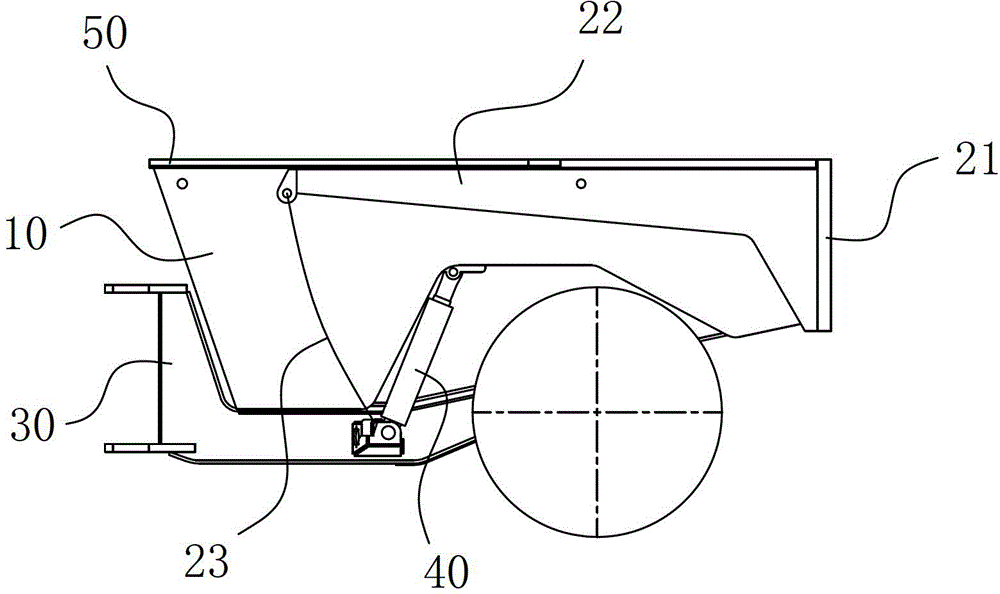 Hopper device for underground ore transfer cars