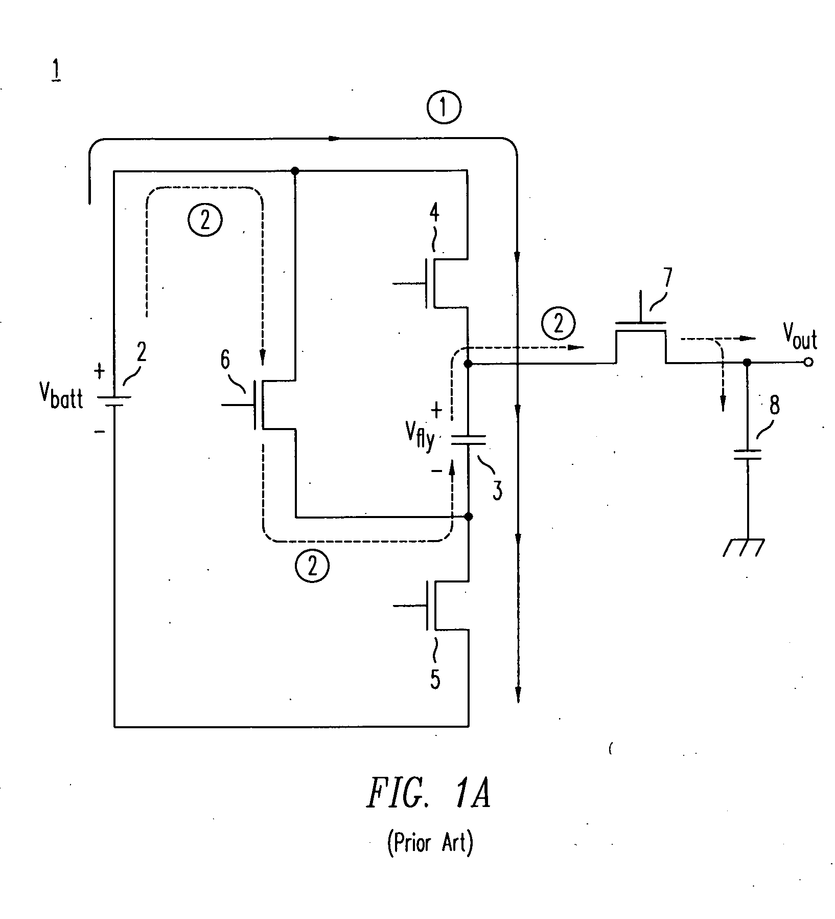 Step-up DC/DC voltage converter with improved transient current capability