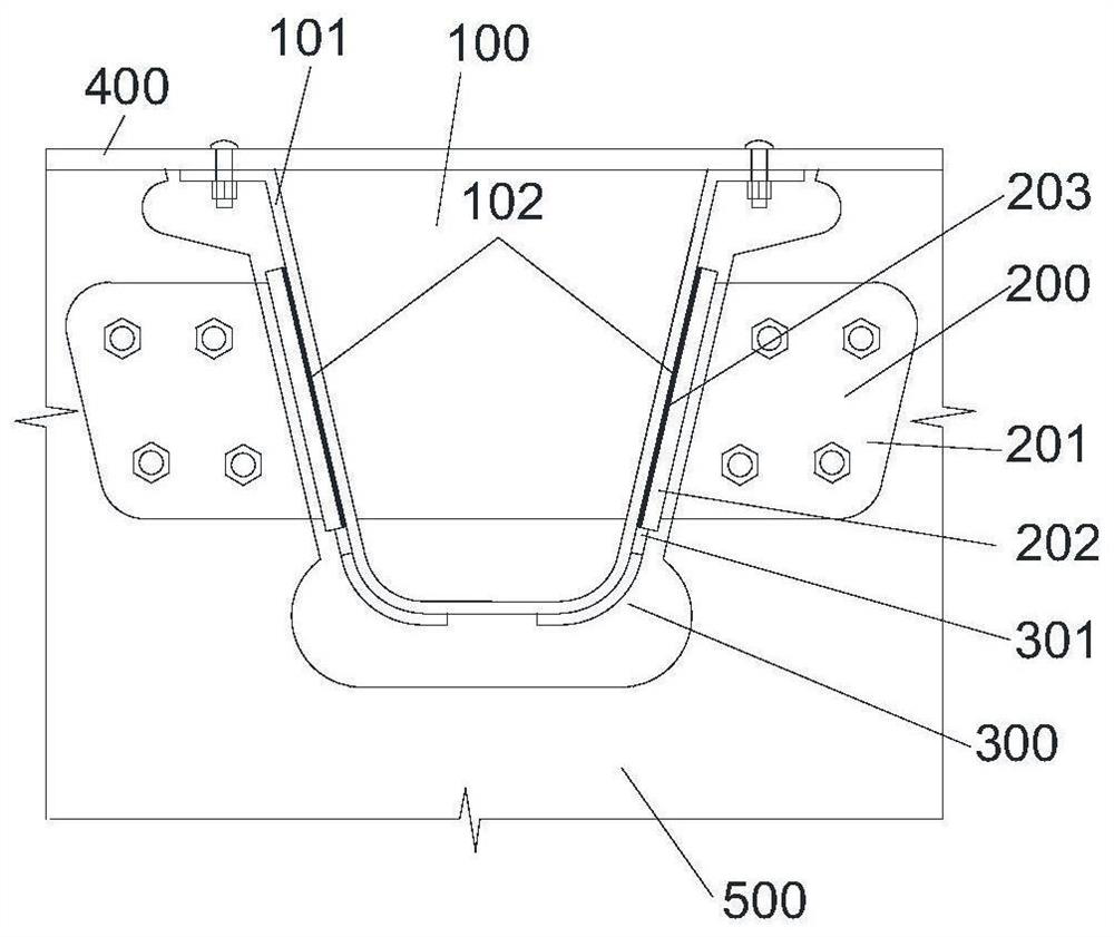 A replaceable anti-fatigue orthotropic plate structure and its replacement method