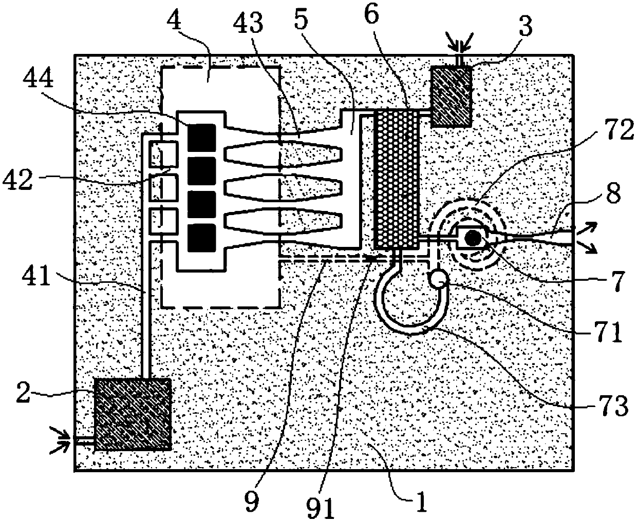 Active cooling device for mobile phone chip