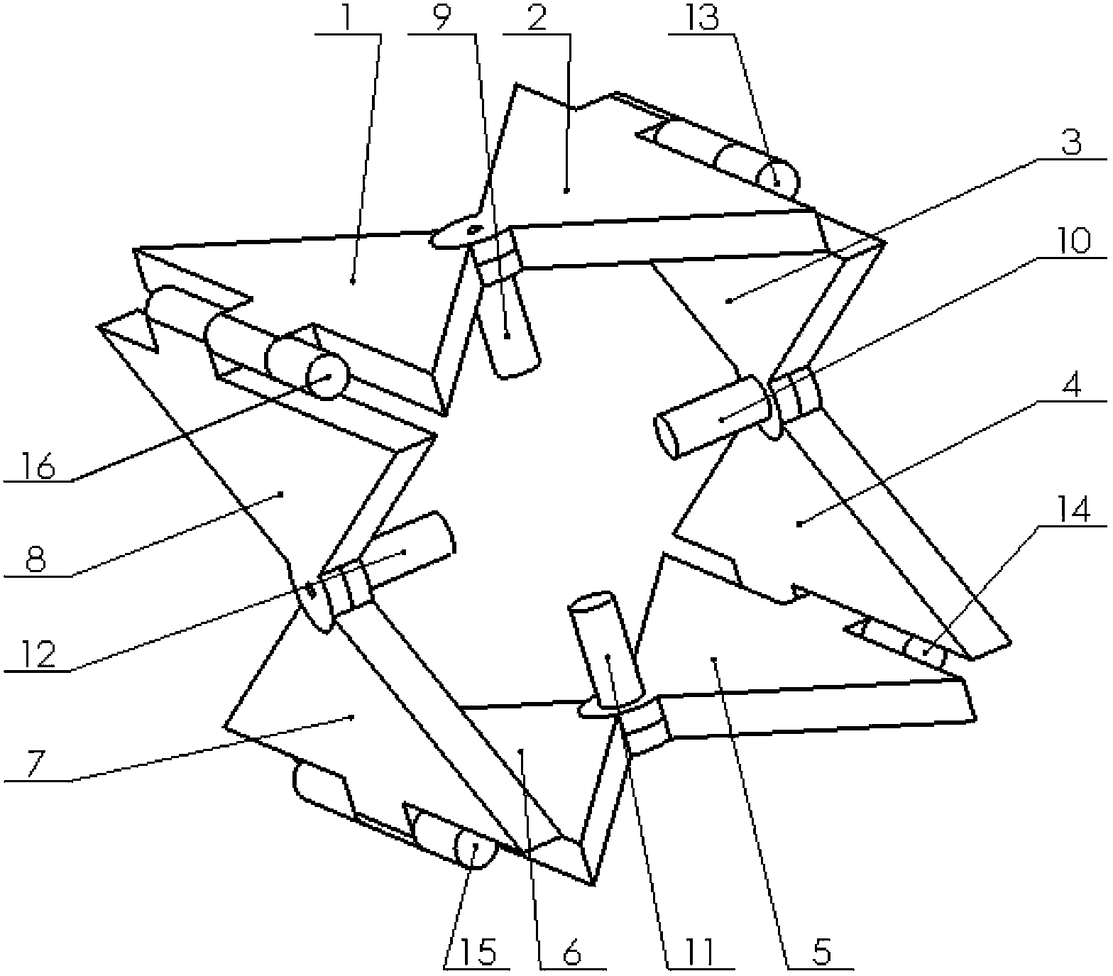 Quadrilateral rolling mechanism capable of steering