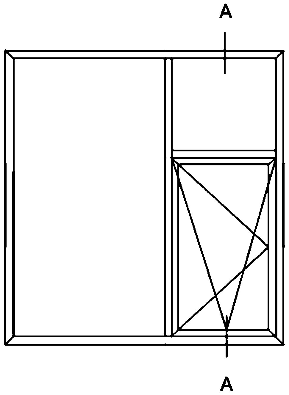 Internal/external double-plane heat-insulating bridge-cut-off casement window