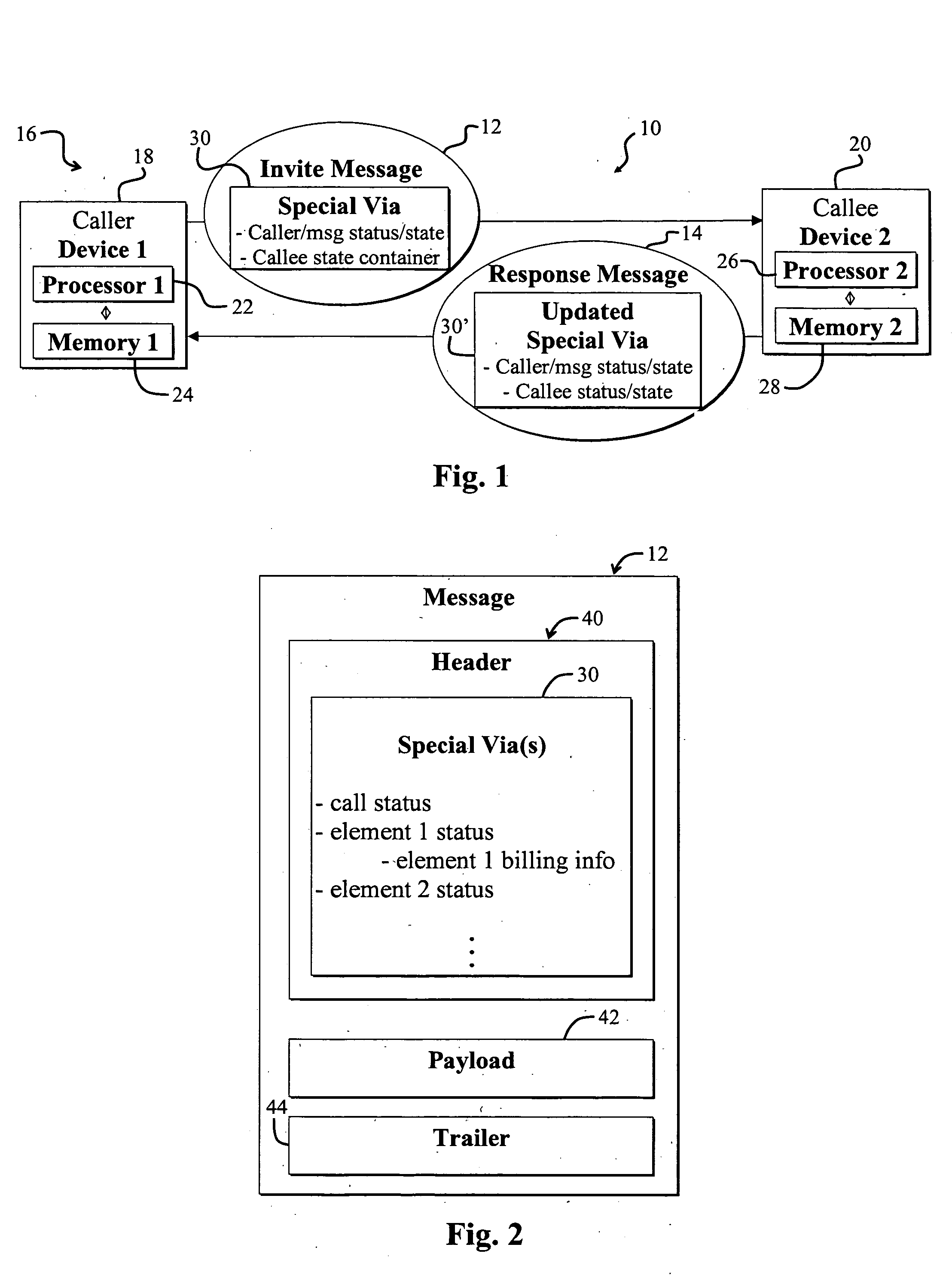 Transferring state information in a network