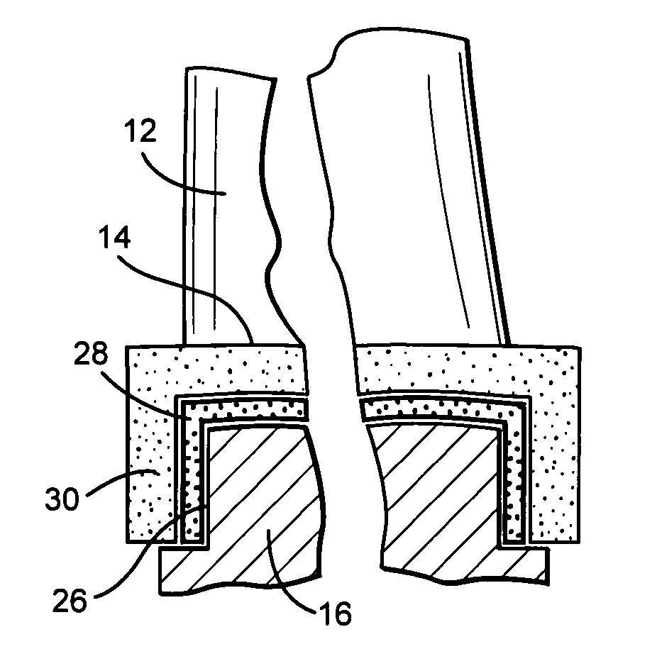 Thermal barrier coating for turbine bucket platform side faces and methods of application