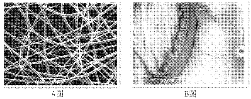 Method for preparing nano-fibers with special structures by using electrostatic spinning