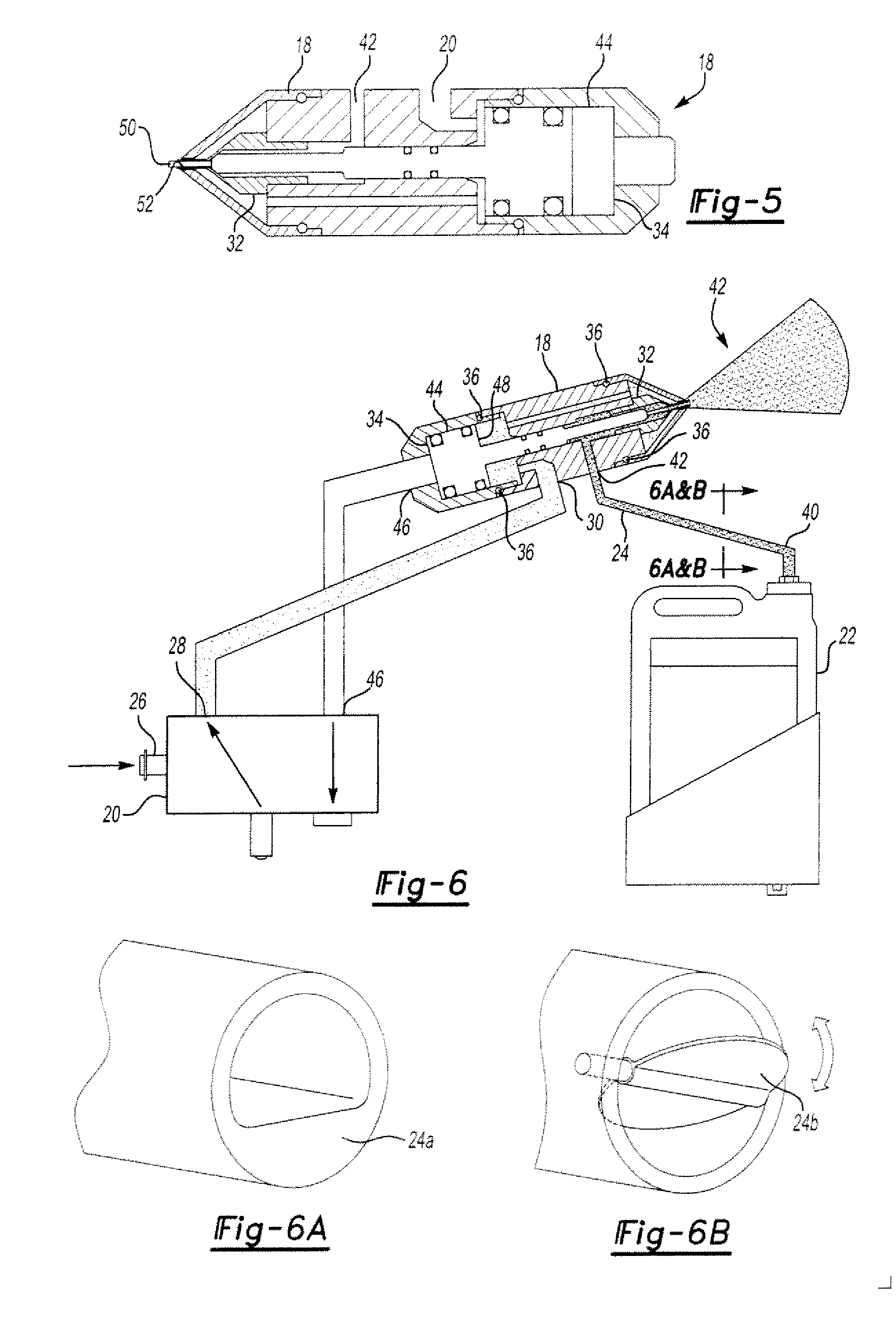Spraying device and system and method of dispersing and disseminating materials