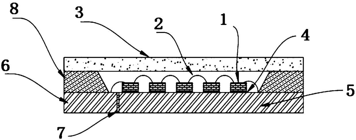 Crystal light-emitting SMD LED lamp bead and preparation method thereof