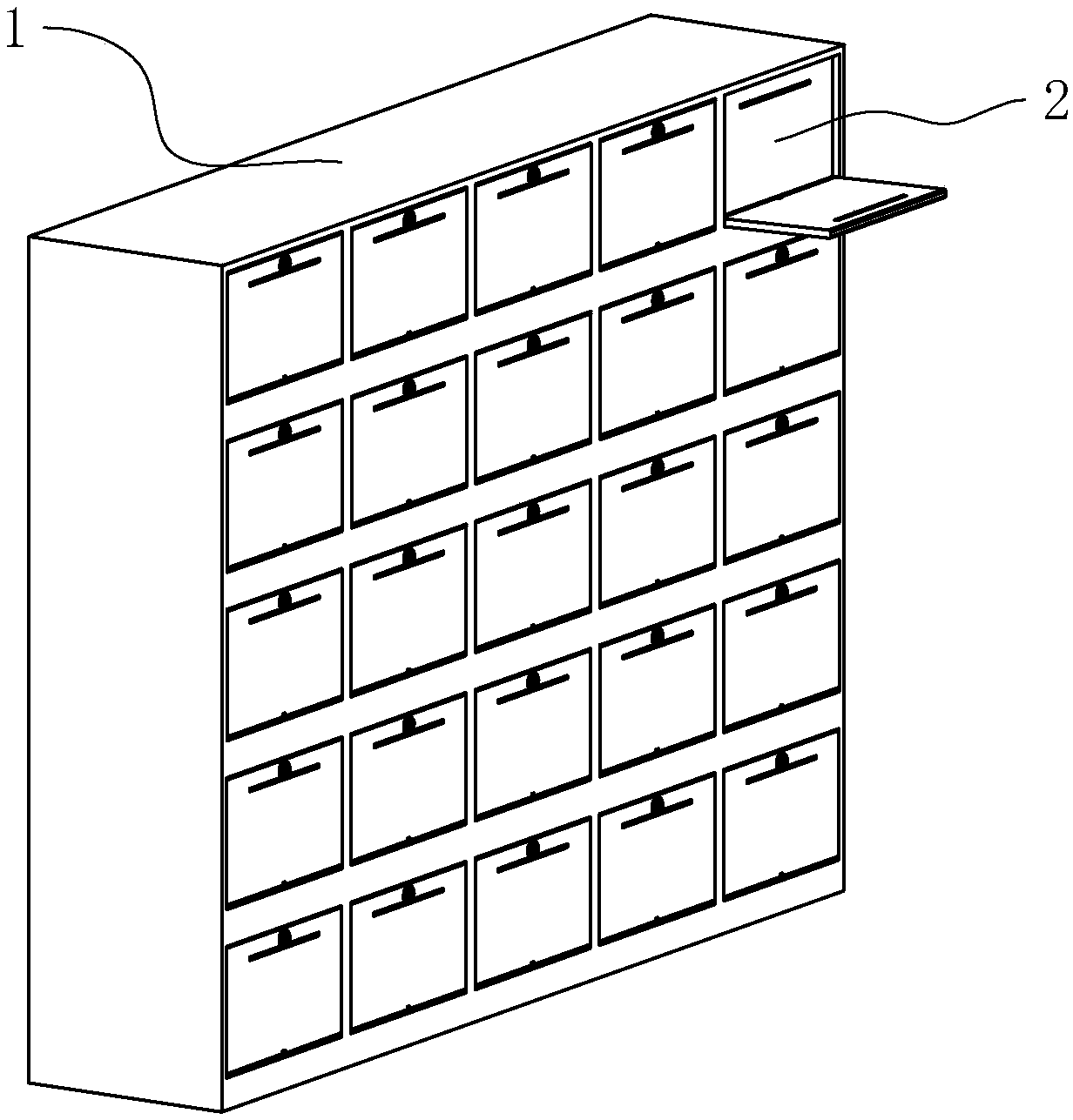 Intelligent postbox cabinet