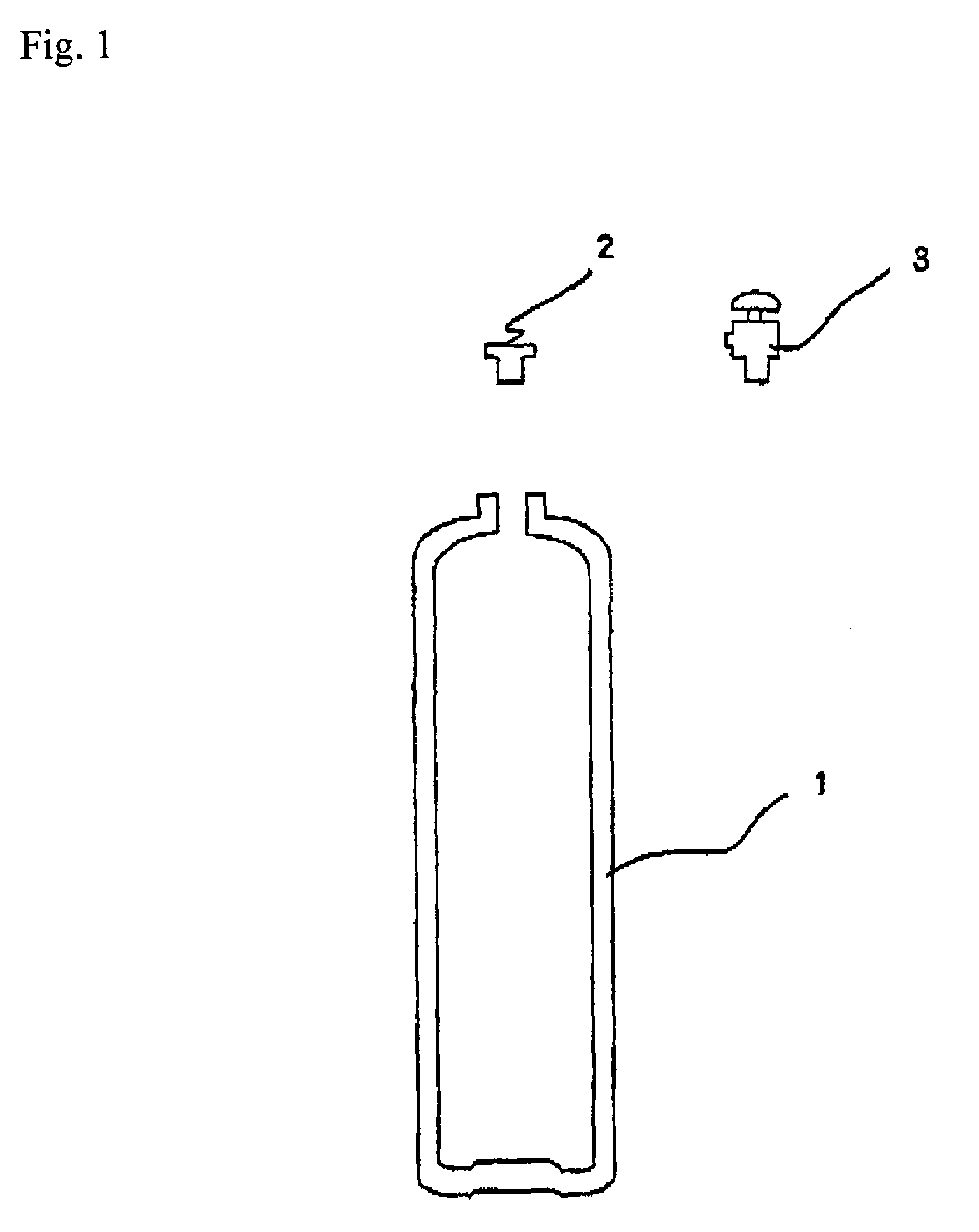 Processing method for high pressure gas container and halogen containing gas filled in said container