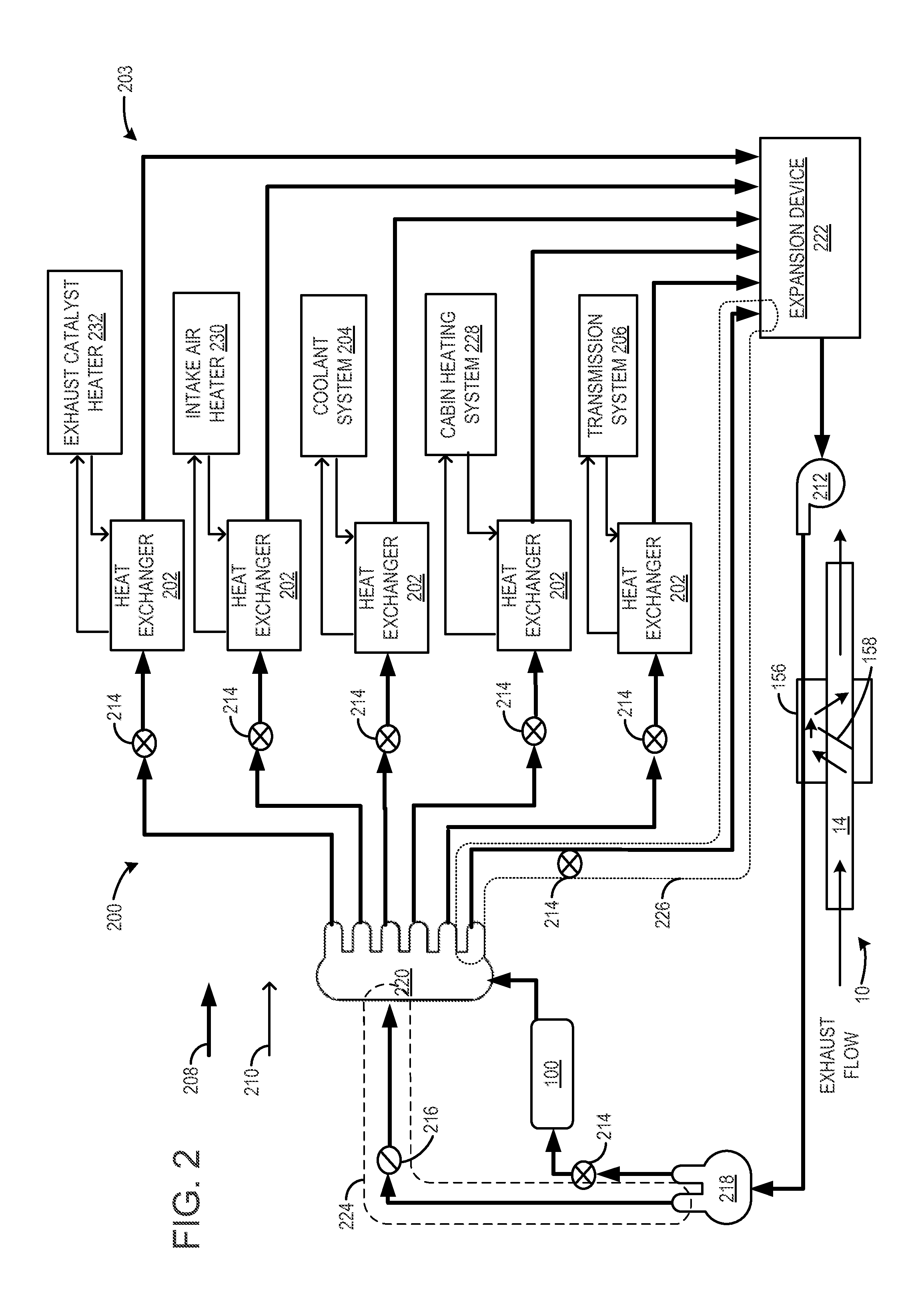 Heat storage system for an engine