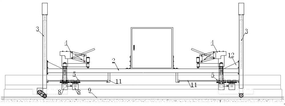 crts Ⅲ type slab ballastless track slab automatic intelligent fine adjustment construction device and construction method