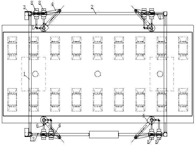 crts Ⅲ type slab ballastless track slab automatic intelligent fine adjustment construction device and construction method