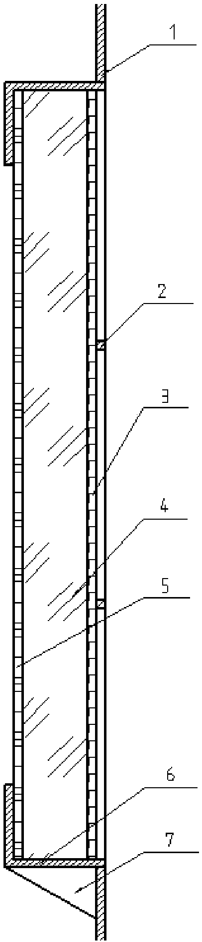 Safety protection window structure for high-speed machine tool