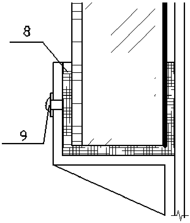 Safety protection window structure for high-speed machine tool