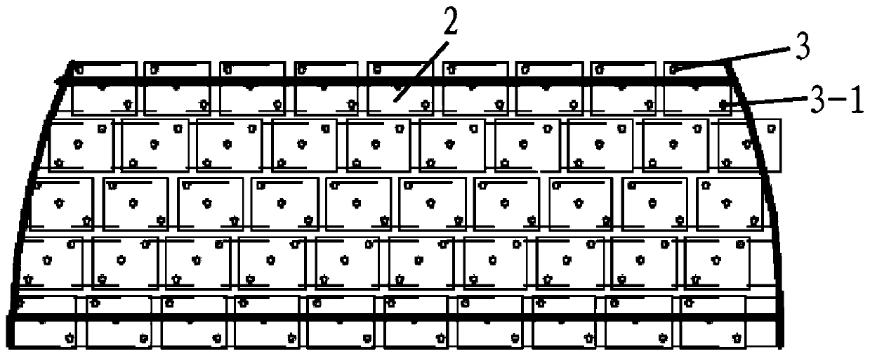 A local heat treatment annealing device and method for blast furnace hot blast furnace shell