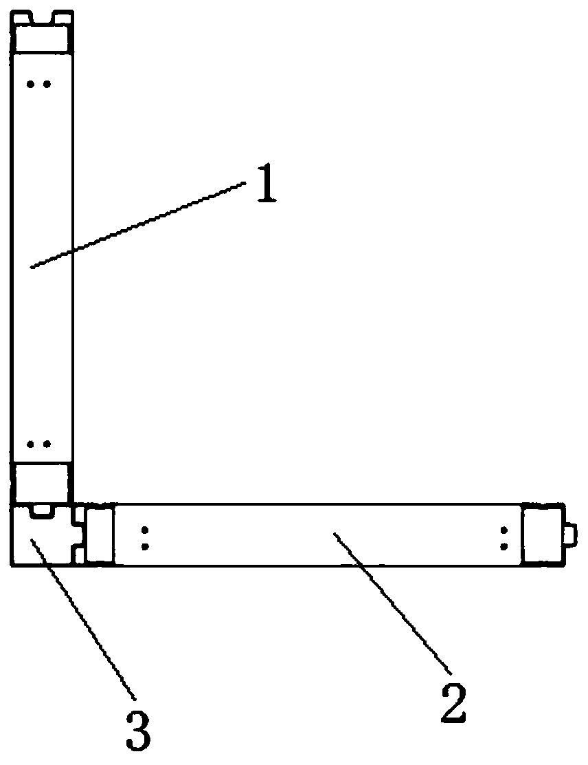 Mounting structure of assembled unit keel partition wall