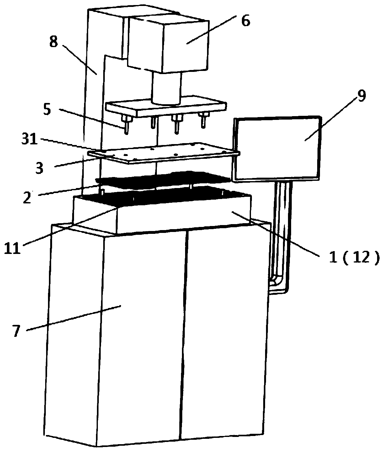 Fuel cell pole plate thickness detection system