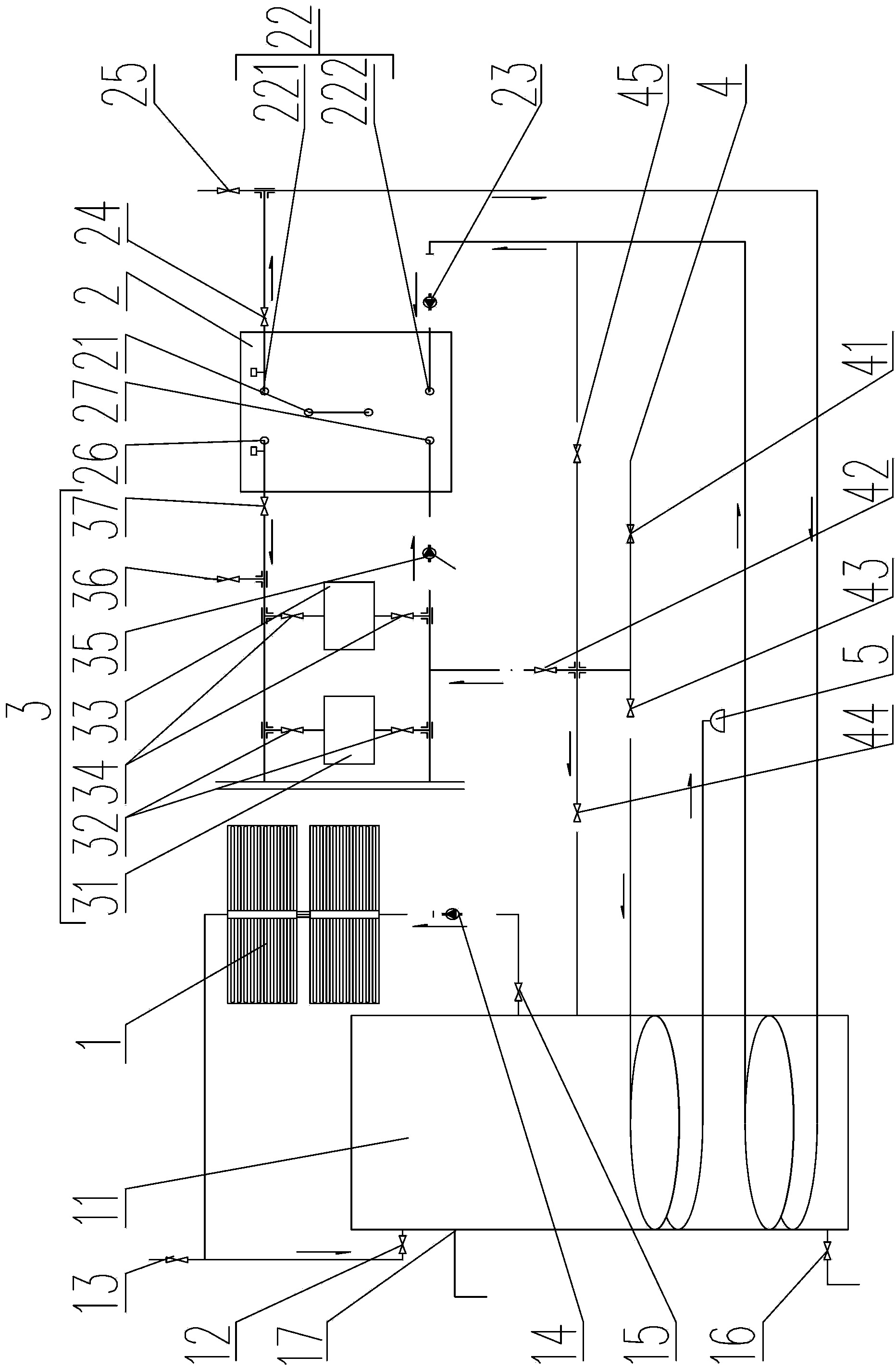 Solar-assisted heat pump combined heating and refrigerating system and method