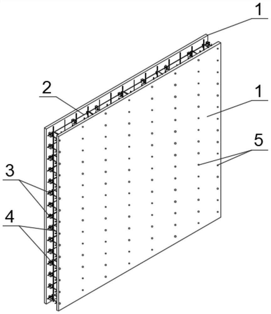 Non-dismantling formwork shear wall
