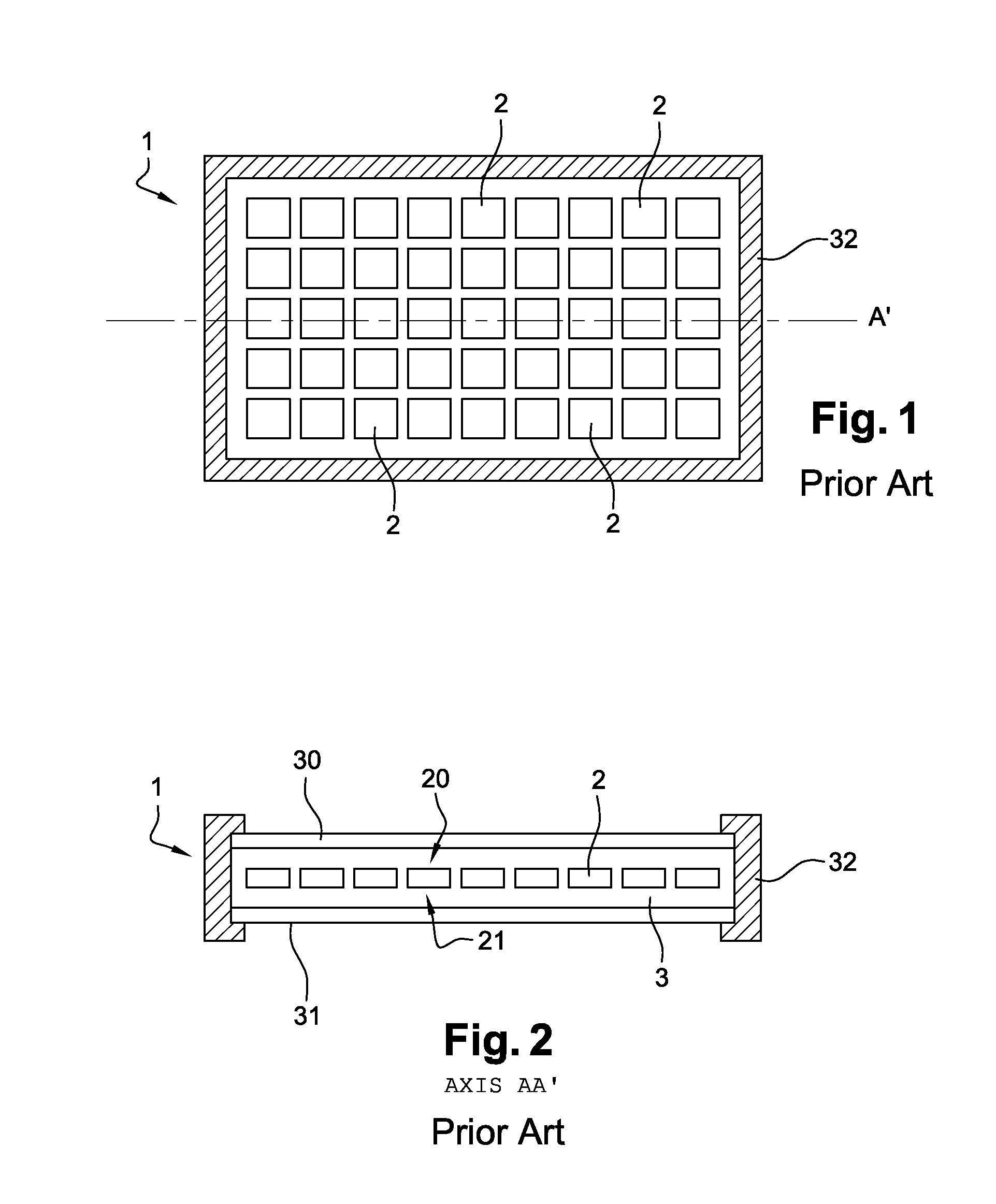 Reflective device for a photovoltaic module with bifacial cells