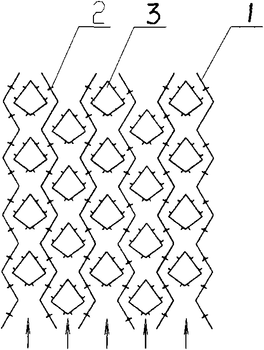 Maze eddy folded plate flocculation pool