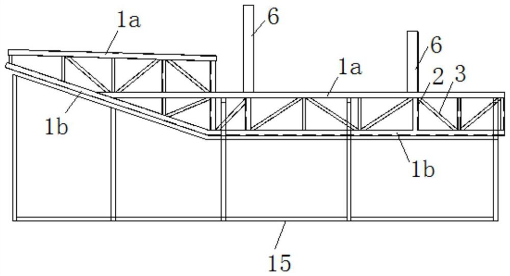 Construction method for modular prefabrication and interval hoisting of arc-shaped cornice