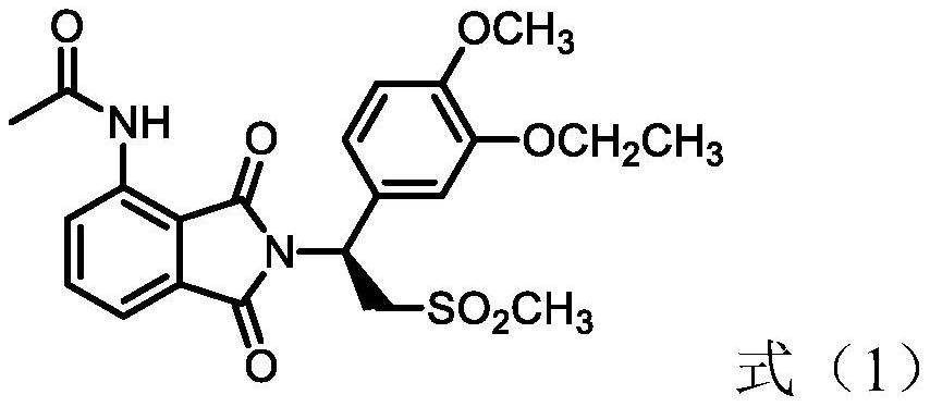 Synthetic method of (s)-1-(3-ethoxy-4-methoxyphenyl)-2-(methylsulfonyl)ethylamine