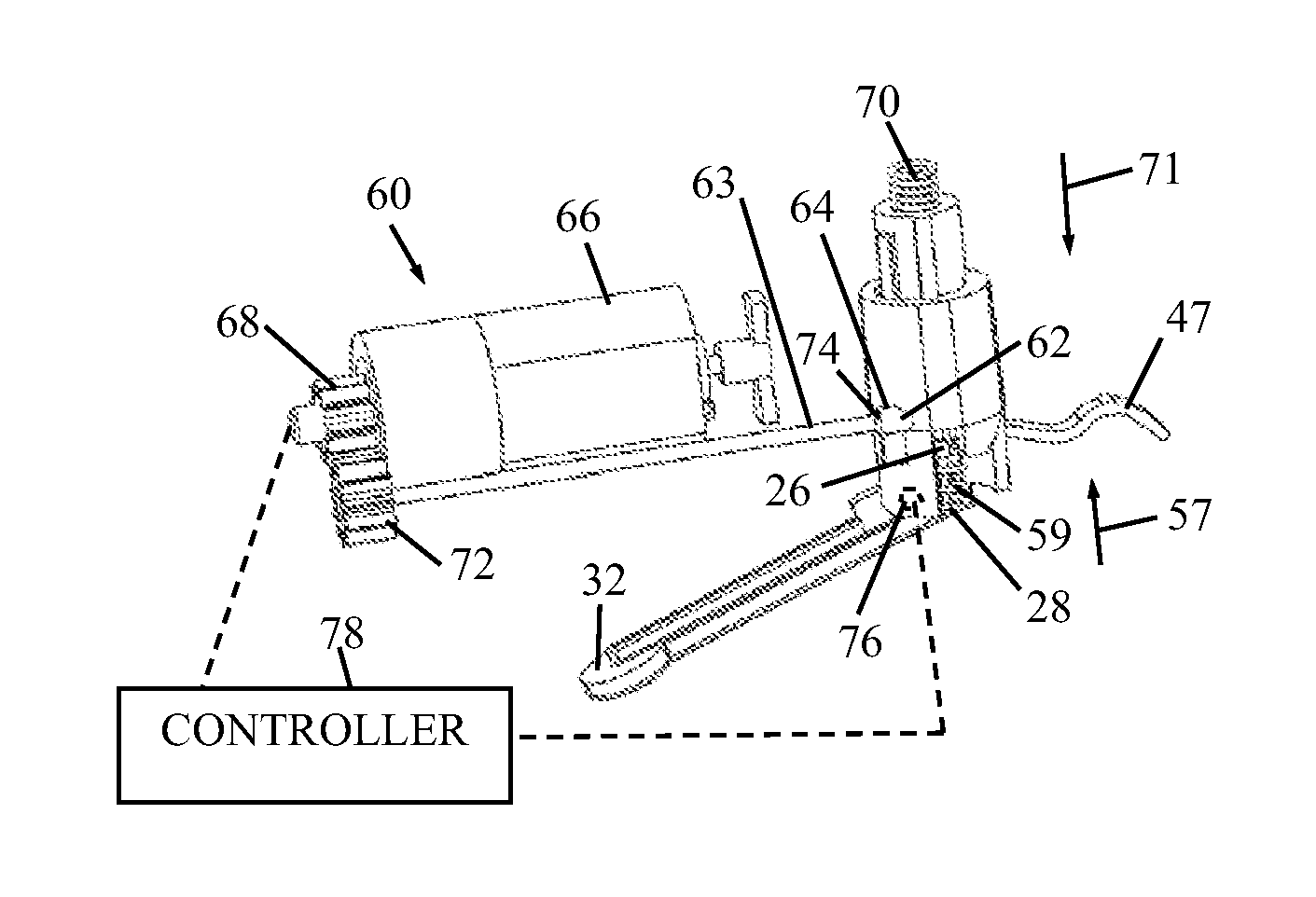 Automatic needle for drug pump