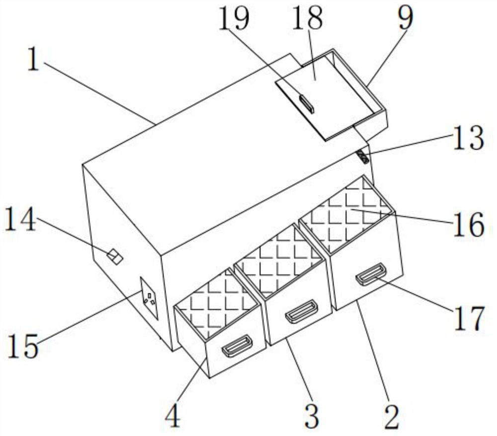 An operating room waste collection device