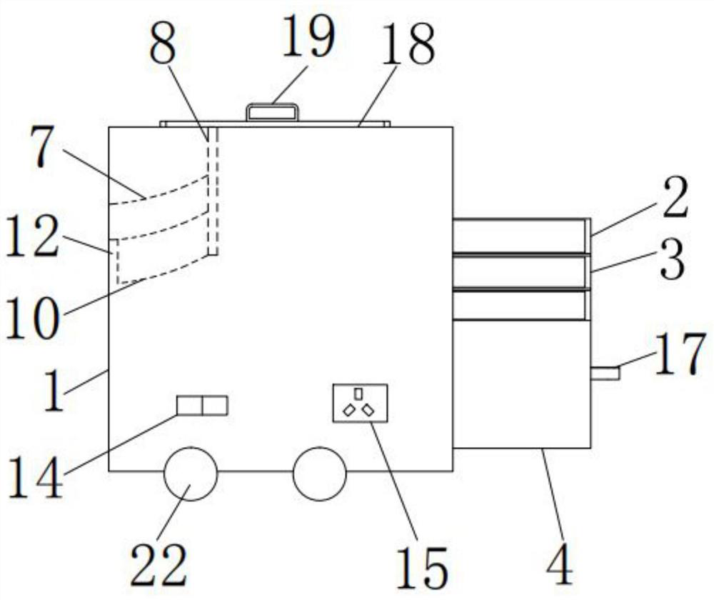 An operating room waste collection device