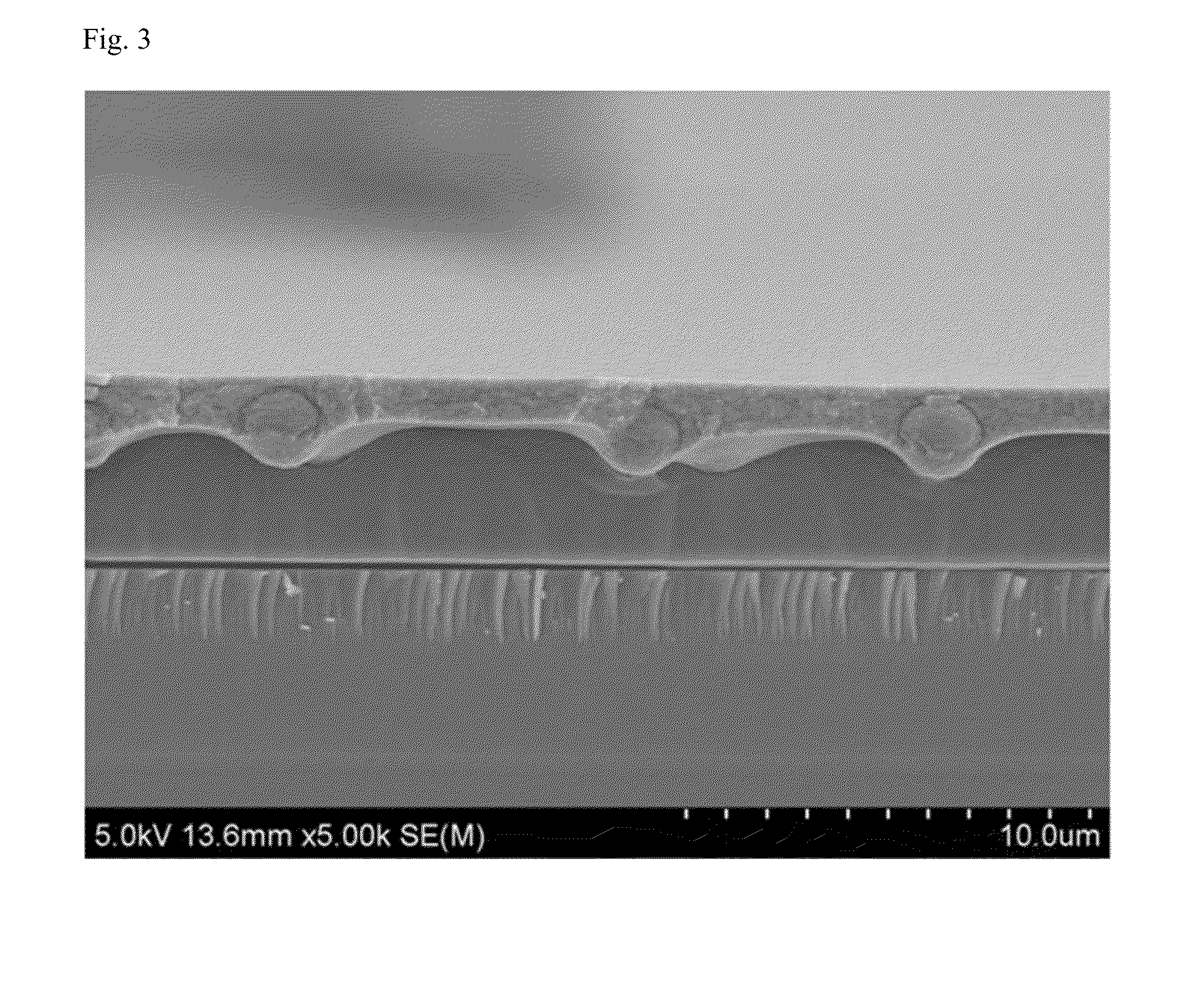 Substrate for an organic light-emitting device and method for manufacturing the same